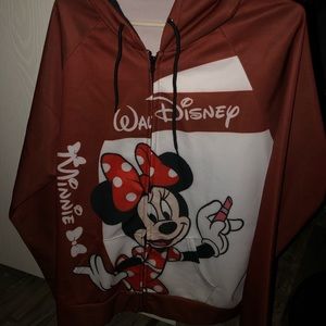 Brand new Minnie zip up sweatshirt